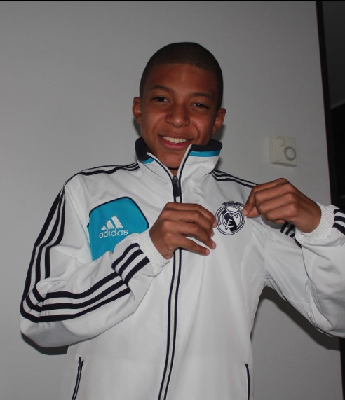 Kylian Mbappe shared a series of throwback snaps