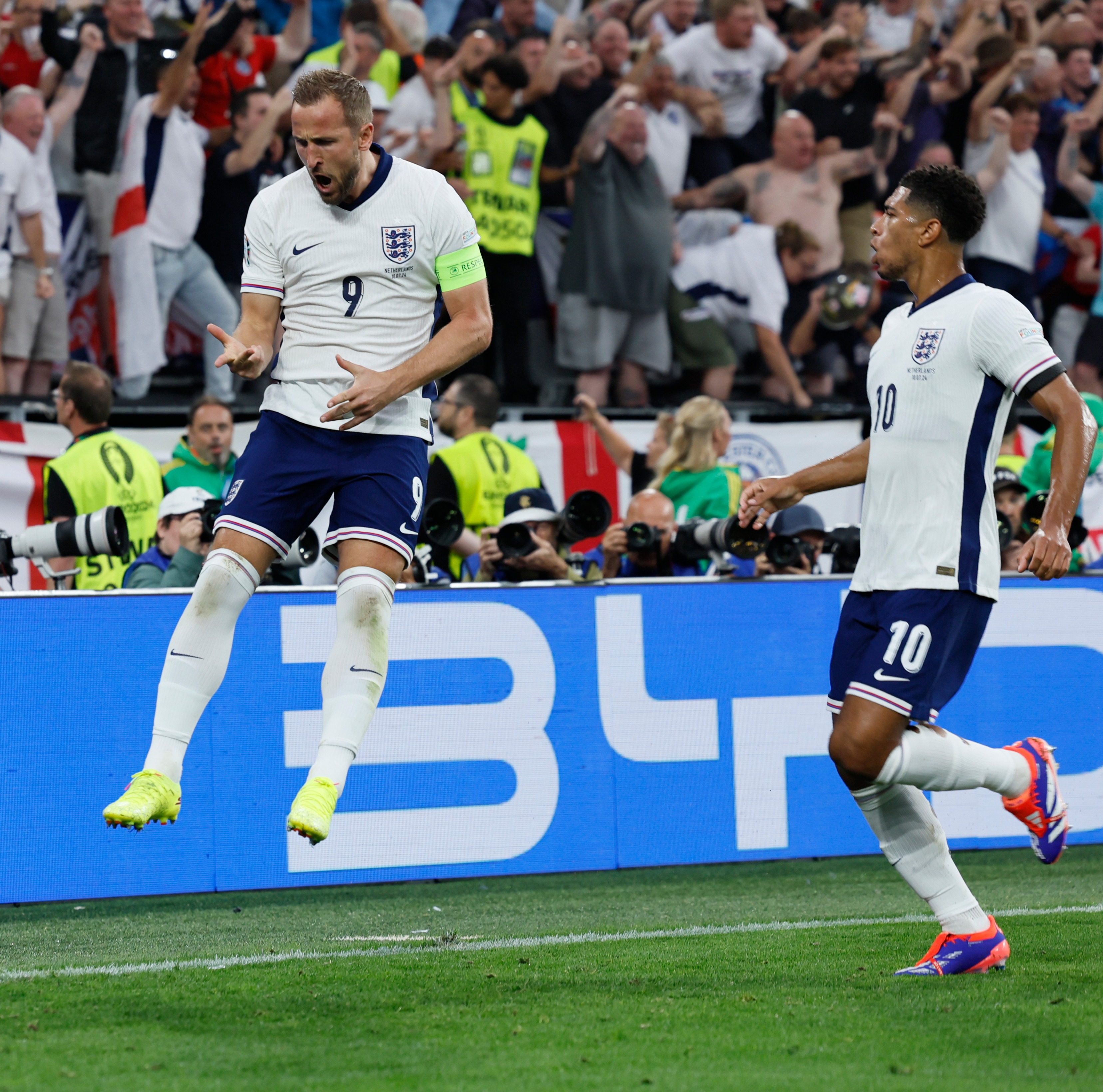 It is Kane's third goal of the Euros despite a difficult campaign for the England man